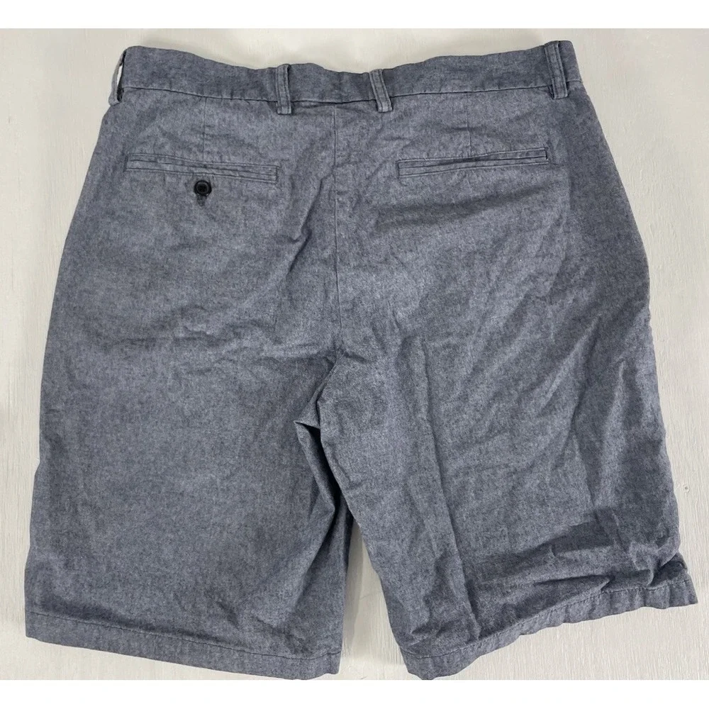 Old Navy Ultimate‎ Slim Fit Blue Gray Men's 33 Shorts Flat Front Classic Prep